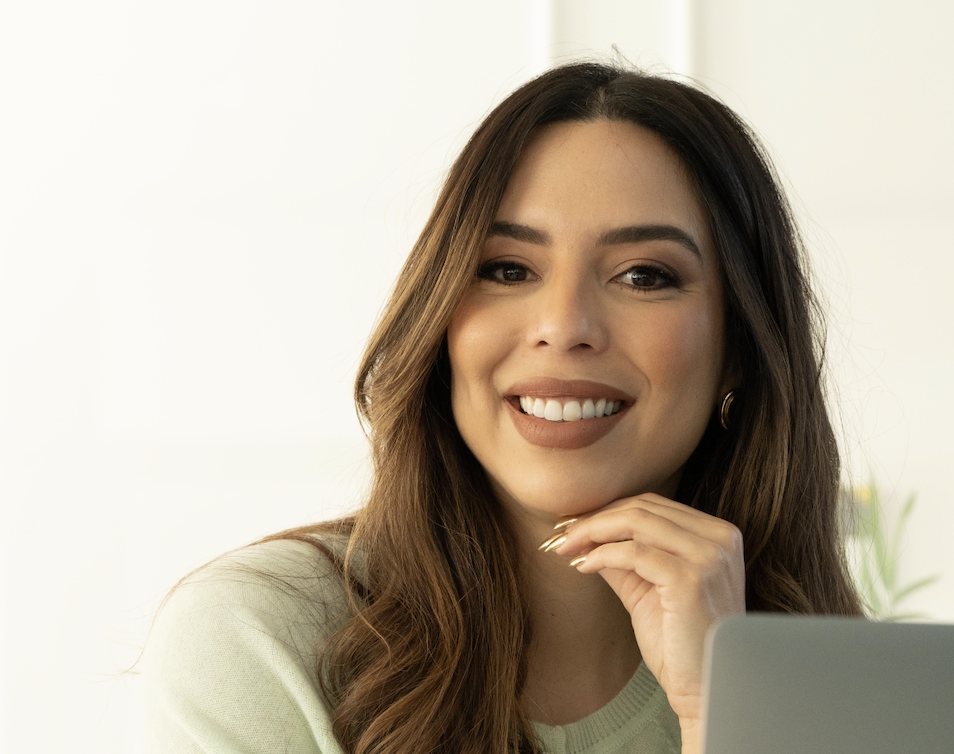 Salma Hatim, headshot (laptop)